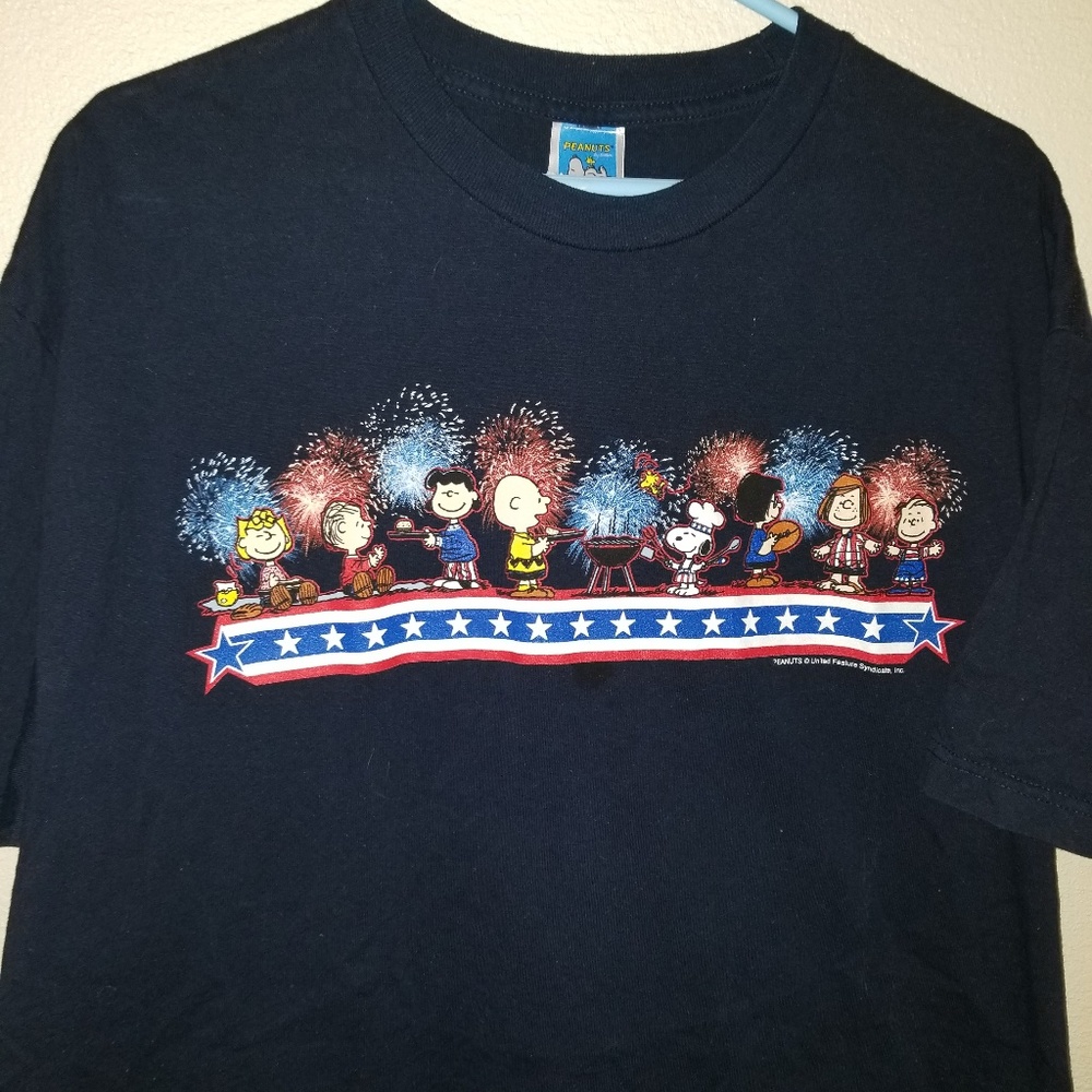 Vintage Peanuts 4th of july t shirt